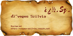Üveges Szilvia névjegykártya