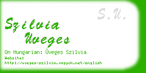 szilvia uveges business card