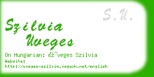 szilvia uveges business card